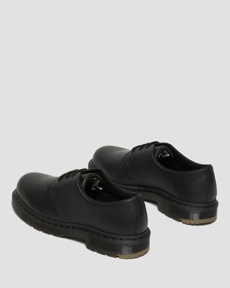 Men's Dr Martens 1461 Mono Slip Resistant Work Shoes Black | AU 653PJJ